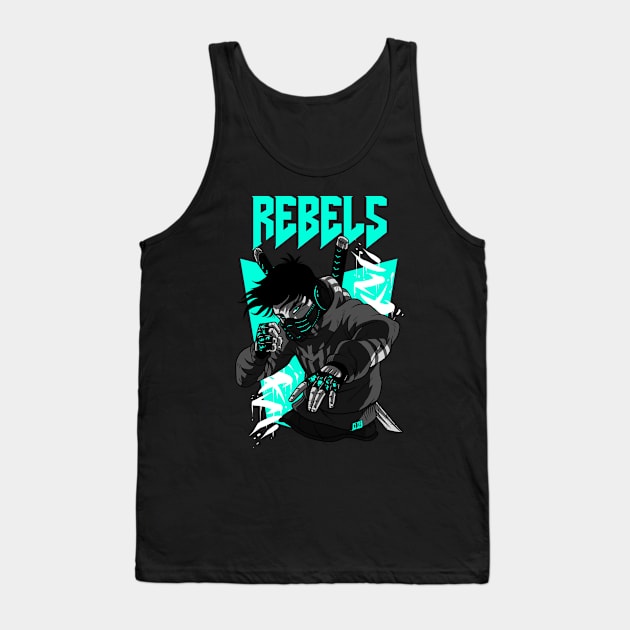 Ninja Warrior Rebels Tank Top by SweetMay